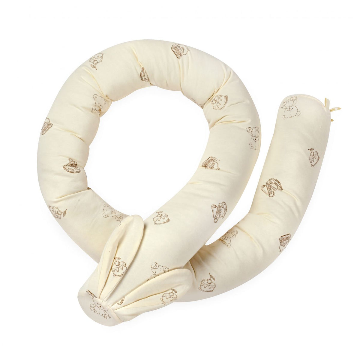 כרית נחשוש עם אוזניים Teddy bear