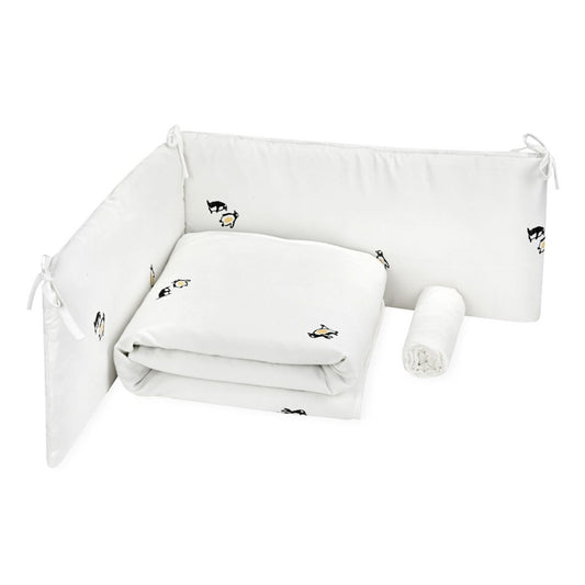 סט למיטת מטר פינגווין מודפס