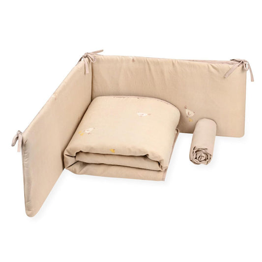 סט למיטת מטר אפרוחים מודפס