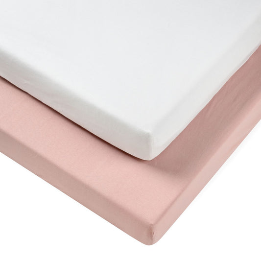 זוג סדינים למיטת מטר ג'רזי ורוד mountain