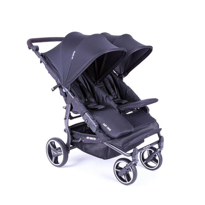 עגלת תאומים צרה בייבי מונסטרס Easy Twin 3.0S 2019 עם מדרך רגלים מכוונן - אטלנטיק Baby Monsters