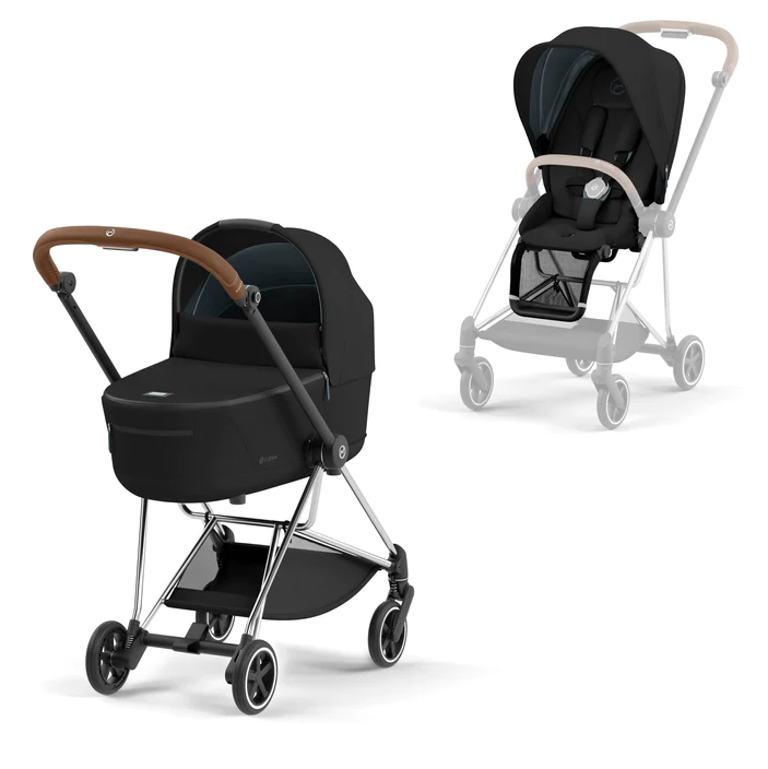 עגלת תינוק Mios 3 כרום חום - CYBEX טורקיז