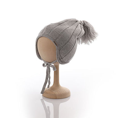 כובע חורפי דגם פרנזים - אפור בהיר