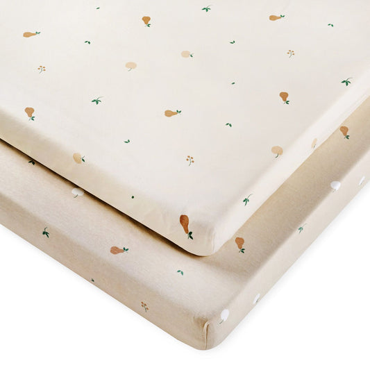 זוג סדינים למיטה הדרים בז'