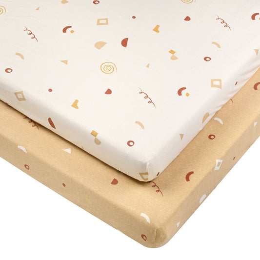 זוג סדינים למיטה גיאומטרי