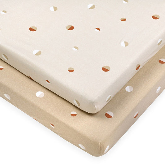 זוג סדינים למיטה עיגולים