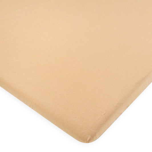 סדין מיטה בודד ג'רזי חום