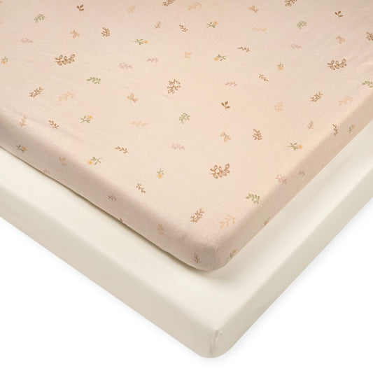 זוג סדינים למיטה ורדים