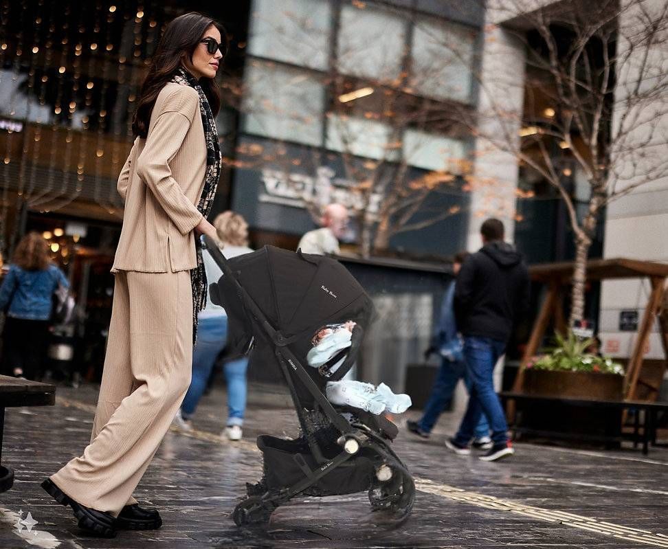 טיולון דגם סימבה 2 מבית Baby Boss - צבע שחור/ירוק/בז