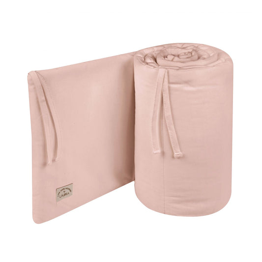 מגן ראש למיטת תינוק חלק ג'רזי ורוד mountain