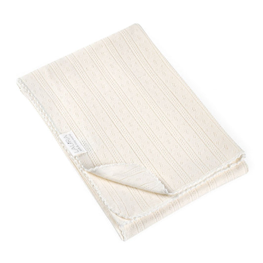 שמיכת פוינטל off-white 75X100 cozy
