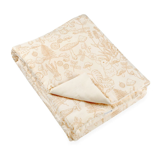 שמיכת טריקו עם מילוי 75/100 ס"מ מאזלין ארנב בז'