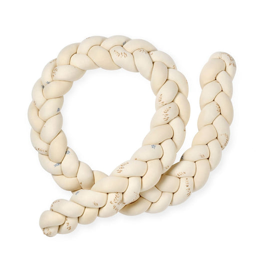 כרית נחשוש קלועה ציפורים עלים WASH