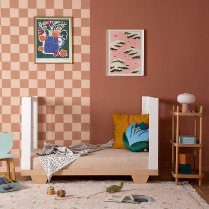 מיטת תינוק ספיריט לבן + טבעי –  8 ב1