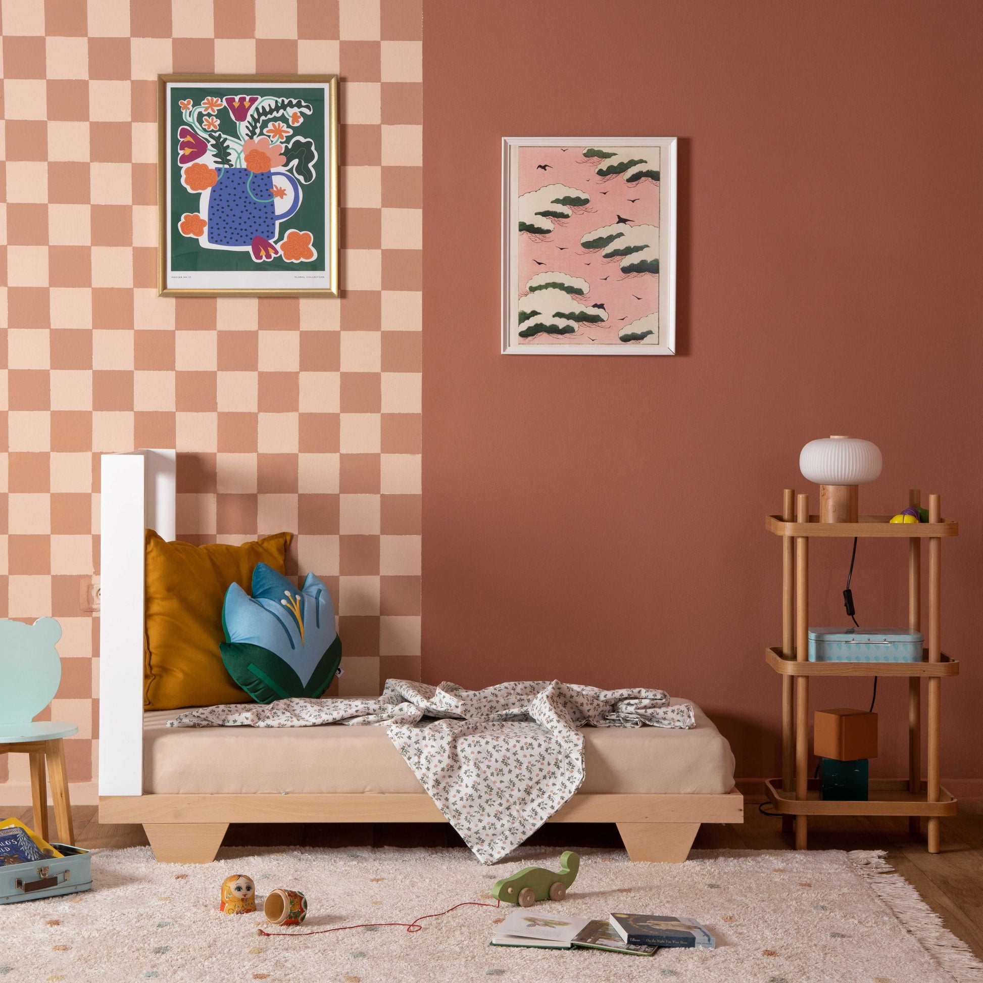 מיטת תינוק ספיריט לבן + טבעי –  8 ב1