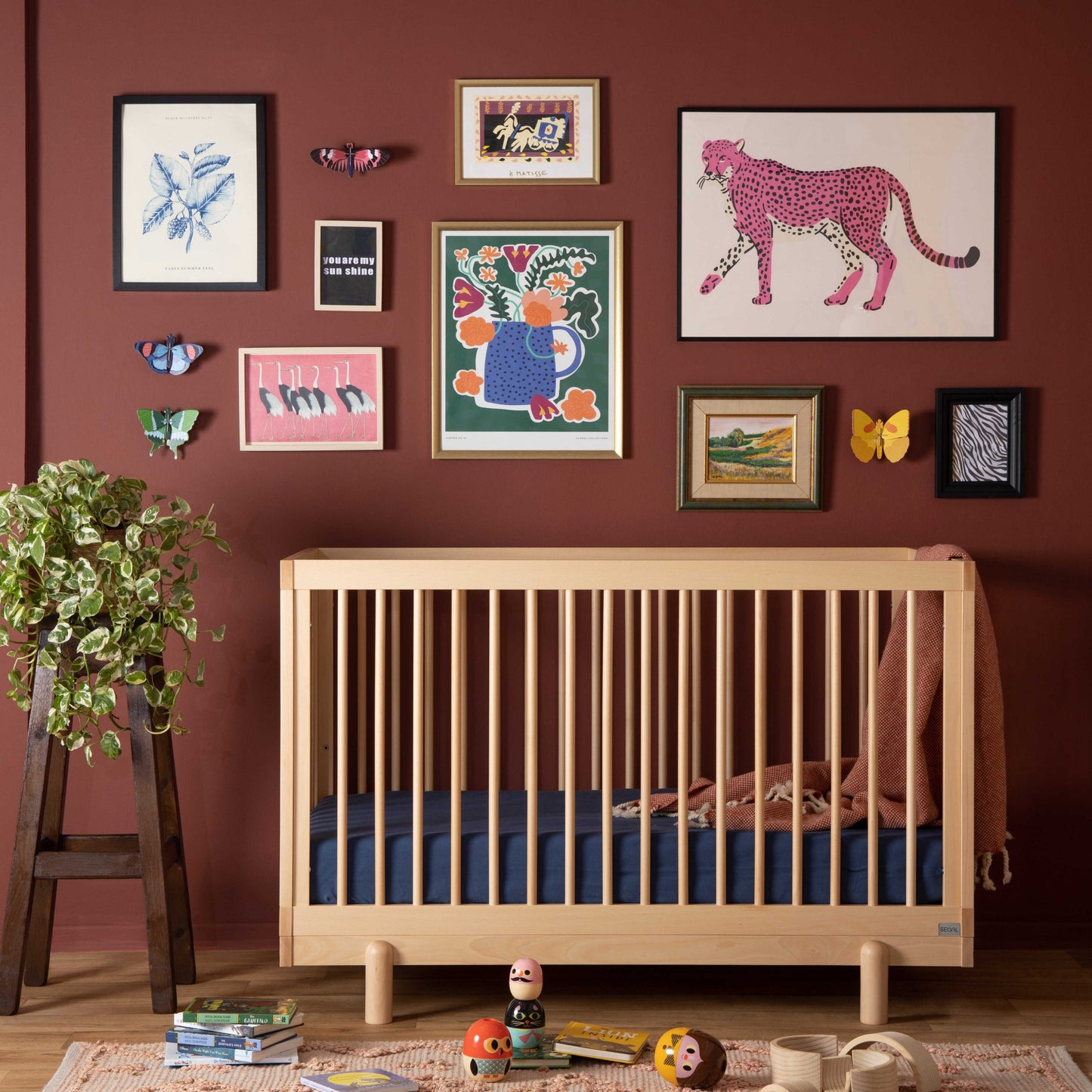 מיטת תינוק רוז טבעי – 4 ב1