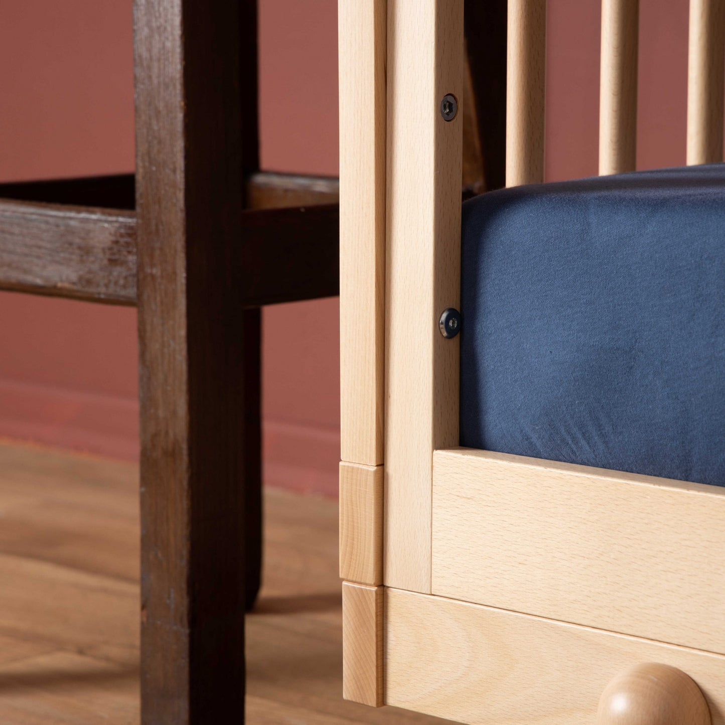 מיטת תינוק רוז טבעי – 4 ב1