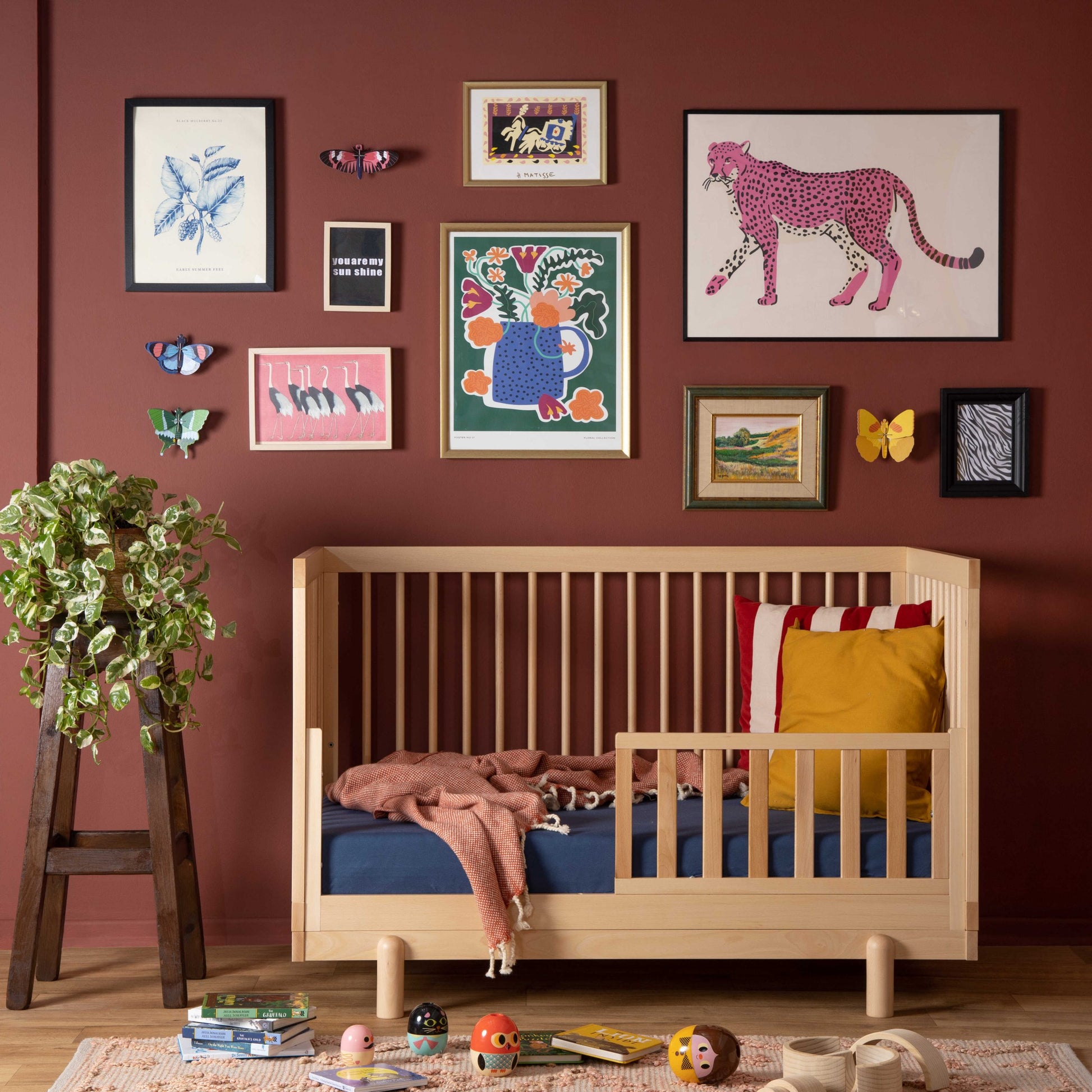 מיטת תינוק רוז טבעי – 4 ב1