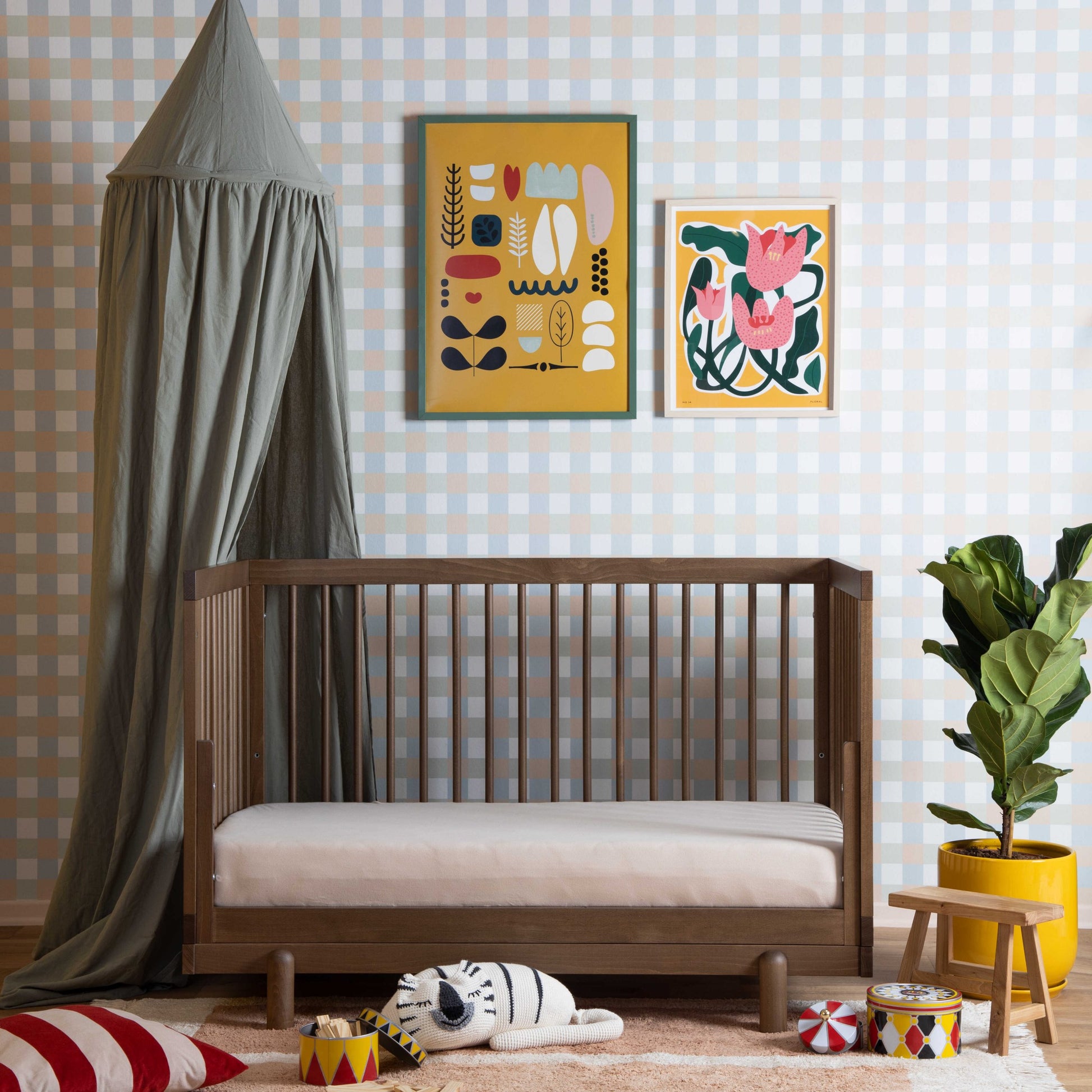 מיטת תינוק רוז אגוז – 4 ב1