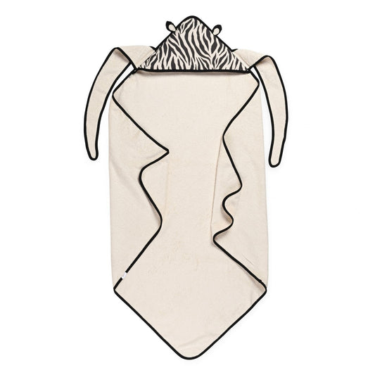 מגבת קשירה עם כובע צורנית זברה
