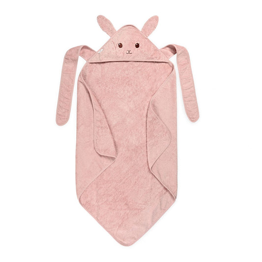 מגבת כובע וקשירה ארנב ורוד