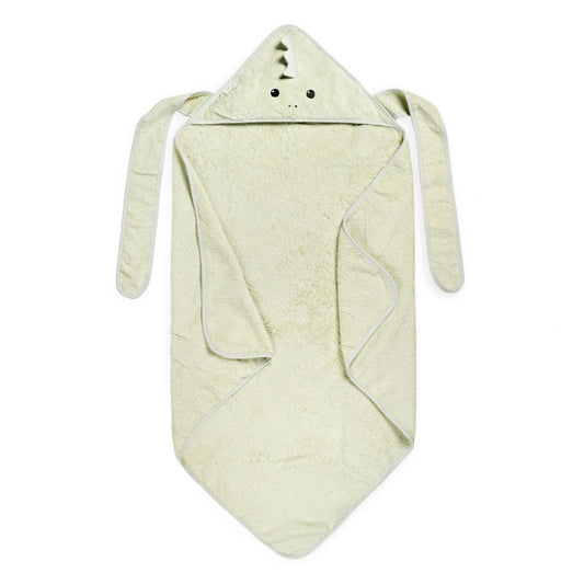 מגבת כובע וקשירה דינוזאור ירוק