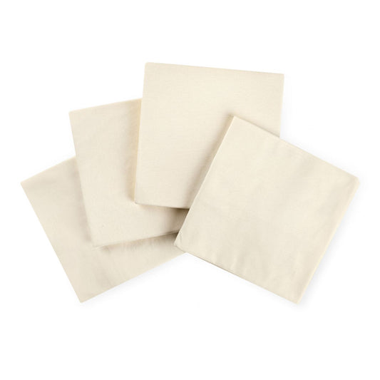 רביעיית חיתולי פלנל 70/70 ס"מ לבן