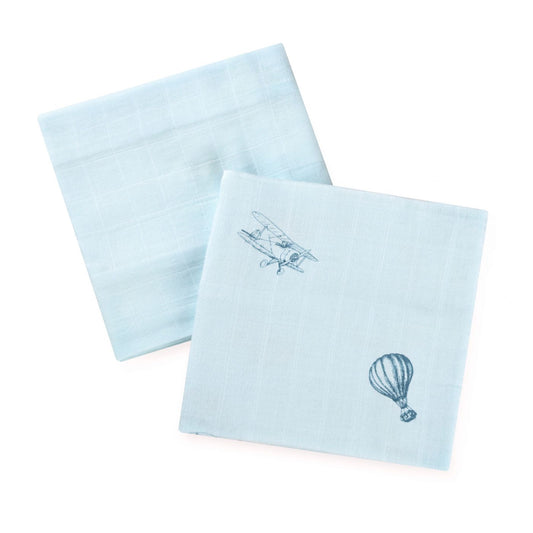 זוג חיתולי במבוק 60*60 ס"מ Hot air balloon