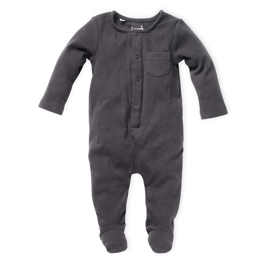 אוברול בודד ריב אפור כהה