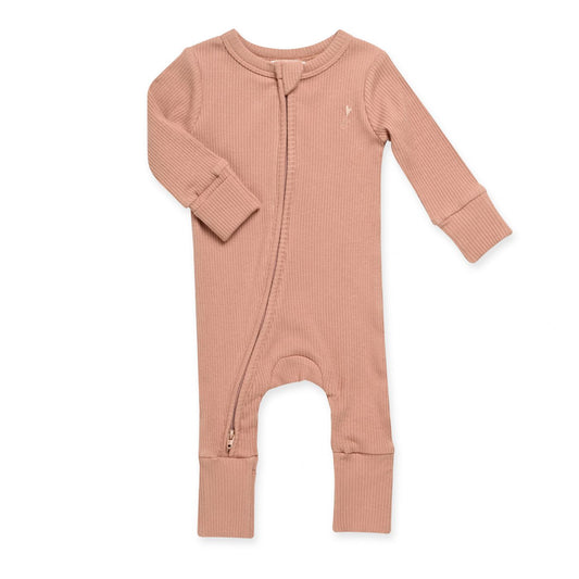 אוברול ארוך עם ריצ'רץ' Organic לתינוק חום