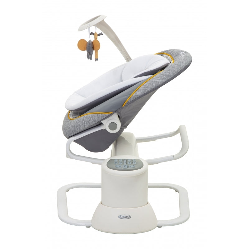 נדנדה לתינוק 2 ב 1 משולבת טרמפולינה עם 8 מצבי נידנוד ושני כיוונים ALL WAYS SOOTHER - HRIZO אפור גרקו