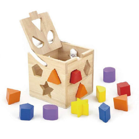 התאמת צורה - קוביות עץ - PIT - TOYS
