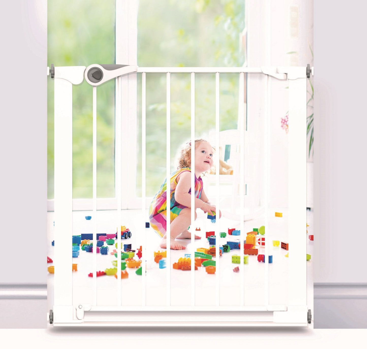 שער בטיחות ללא קדיחה למסדרון עם 3 מאריכים BAMBINO