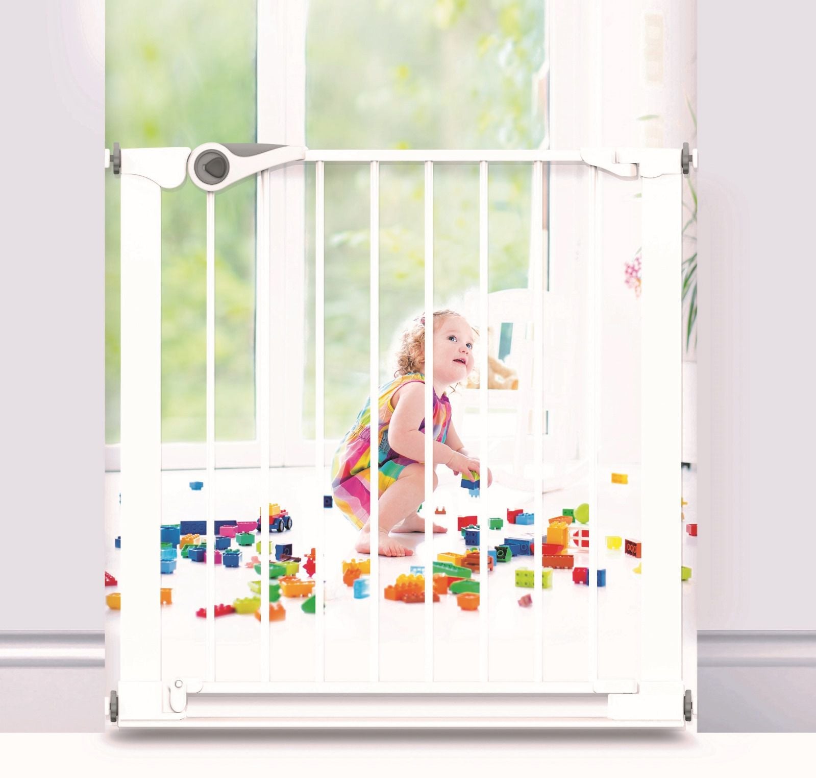 שער בטיחות ללא קדיחה למסדרון עם 3 מאריכים BAMBINO