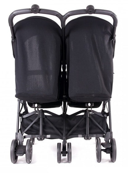 עגלת תאומים/אחים אינפנטי INFANTI דגם דואו קומפקט DUO COMPACT מלידה - אפור