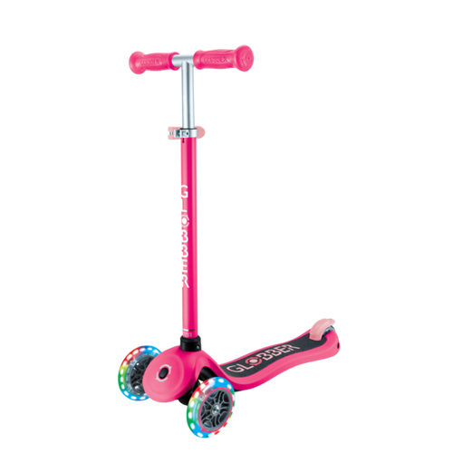 קורקינט לילדים פרימו לייטס אנודייז אורות בגלגלים וידית בגובה משתנה - Globber