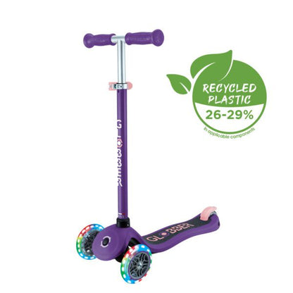 קורקינט לילדים פרימו לייטס אנודייז אורות בגלגלים וידית בגובה משתנה - Globber