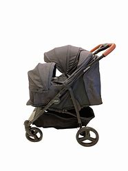 עגלת תאומים דובלו מבית אינפנטי צבע שחור INFANTI DOBLO