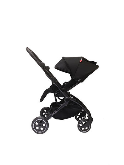 עגלת תאומים/אחים אינפנטי INFANTI דגם דואו קומפקט DUO COMPACT מלידה - אפור