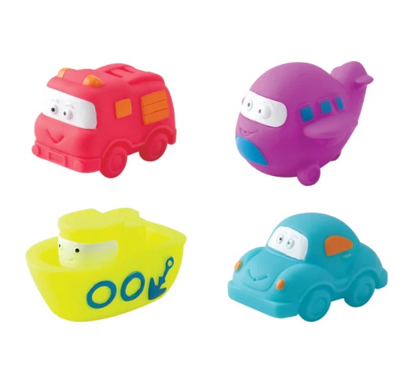 צעצועי אמבטיה כלי תחבורה צבעוניים - IAM