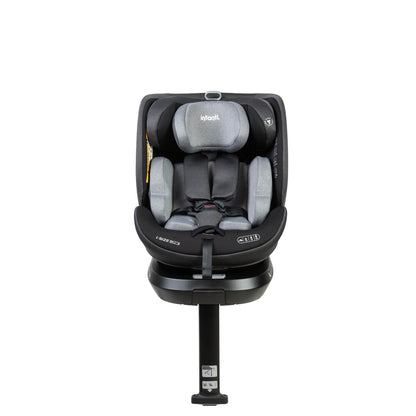 כסא בטיחות מסתובב המתאים מלידה והופך לבוסטר בעל הגנות צד משופרות i-Elite 360 Pro - Black Night