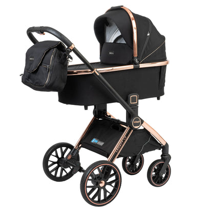 עגלת תינוק המתאימה מלידה Legacy LX - שחור זהב Black/Gold