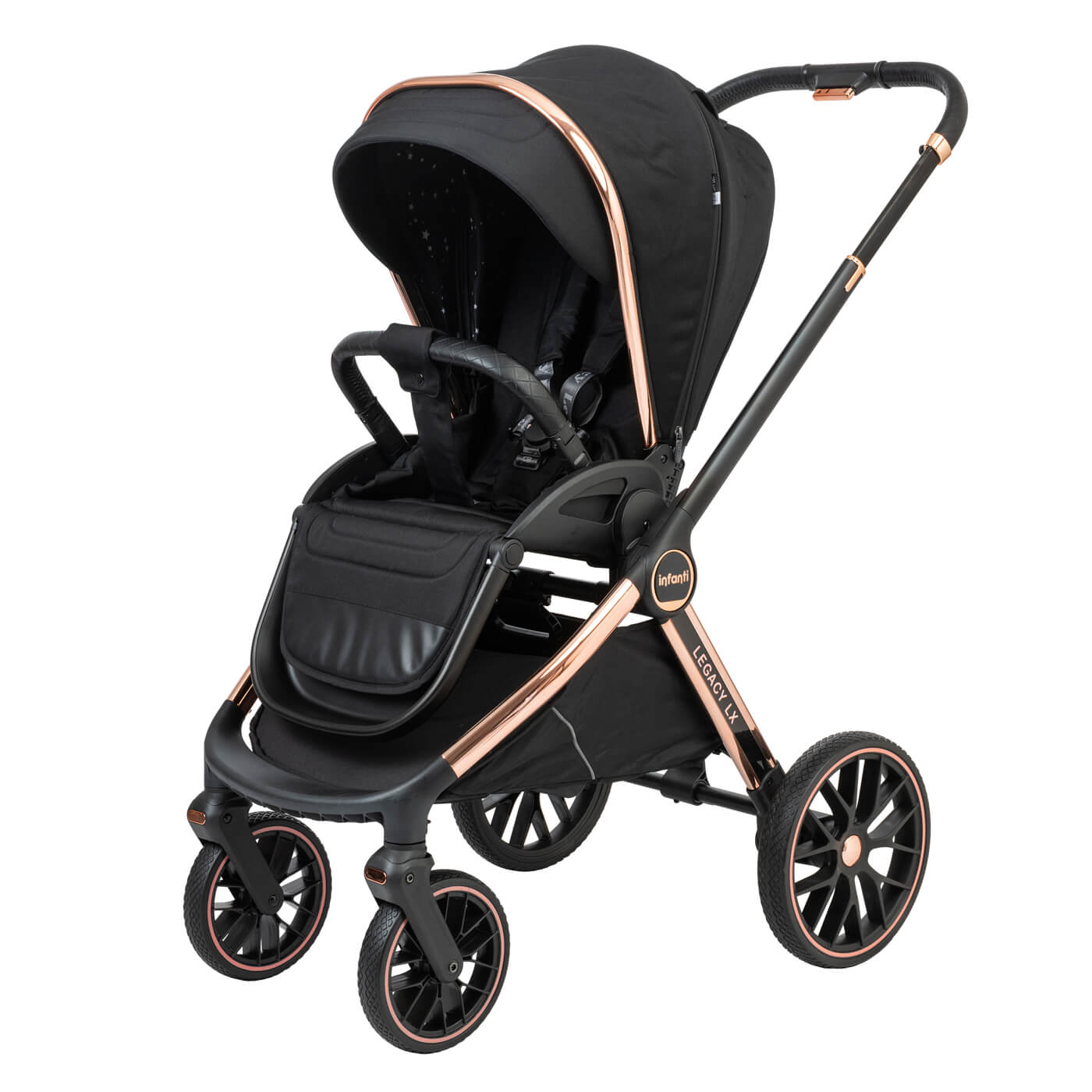 עגלת תינוק המתאימה מלידה Legacy LX - שחור זהב Black/Gold