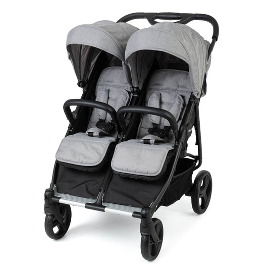 עגלת תאומים המתאימה מלידה Miniature - אפור Grey