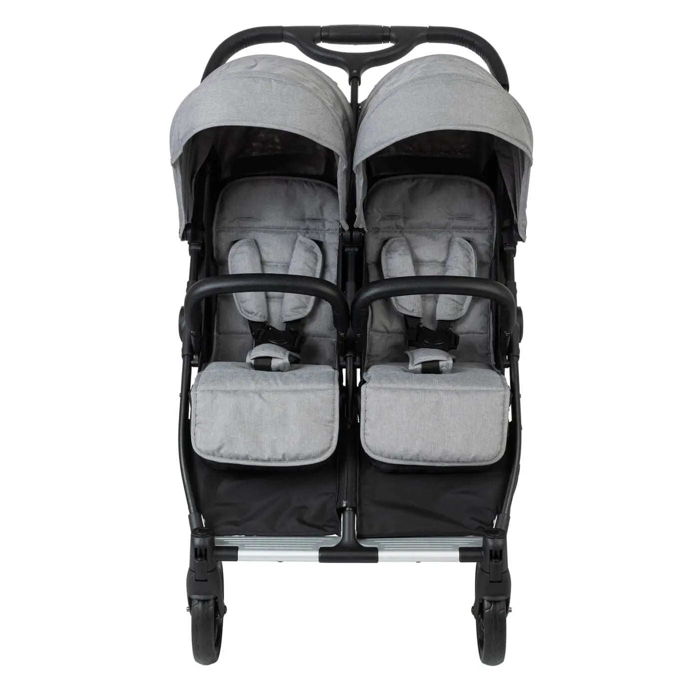 עגלת תאומים המתאימה מלידה Miniature - אפור Grey