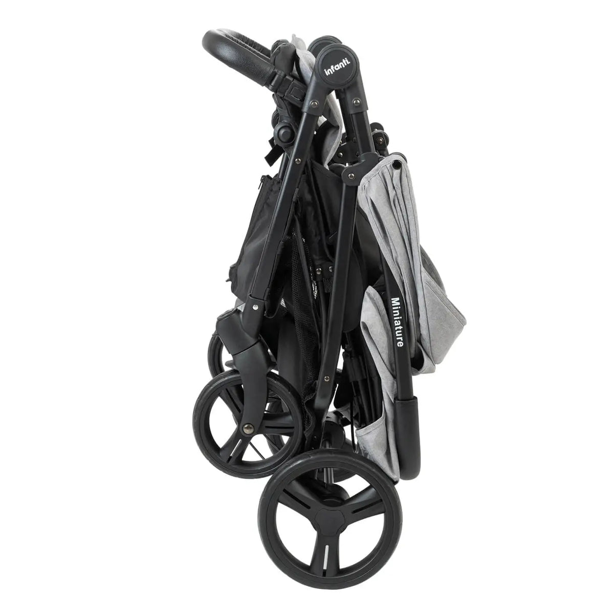 עגלת תאומים המתאימה מלידה Miniature - אפור Grey