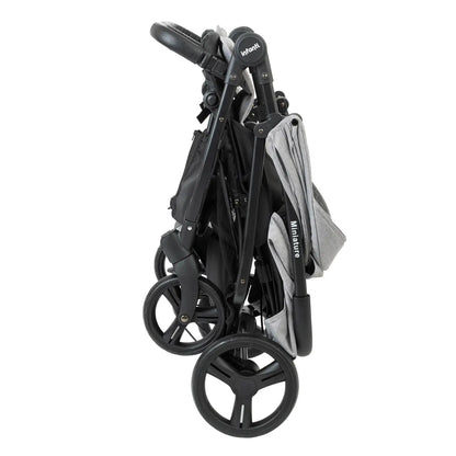 עגלת תאומים המתאימה מלידה Miniature - אפור Grey