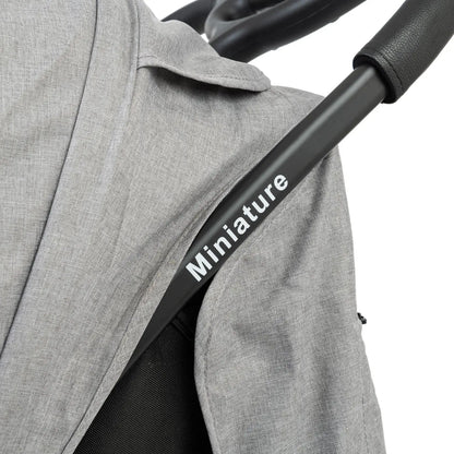 עגלת תאומים המתאימה מלידה Miniature - אפור Grey