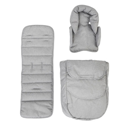 עגלת תאומים המתאימה מלידה Miniature - אפור Grey