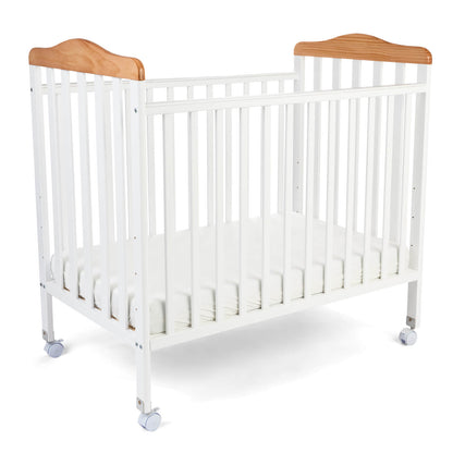 מיטת תינוק באורך מטר Nana - לבן בישלוב טבעי White/Neutral